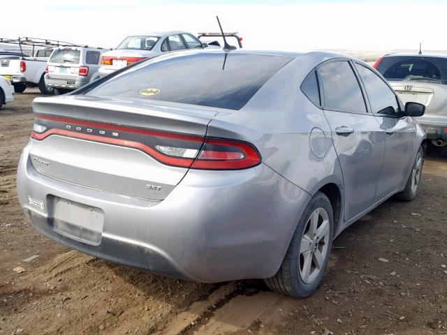 1C3CDFBB2FD227473 - 2015 DODGE DART SXT GRAY photo 4