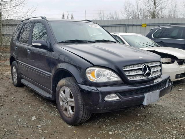 4JGAB57E55A560459 - 2005 MERCEDES-BENZ ML 350 BLACK photo 1