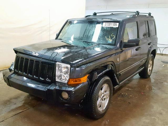 1J8HG48N56C189055 - 2006 JEEP COMMANDER BLACK photo 2