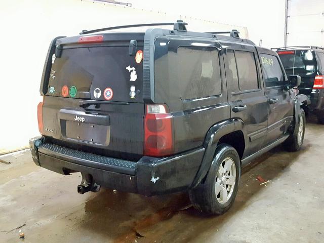 1J8HG48N56C189055 - 2006 JEEP COMMANDER BLACK photo 4