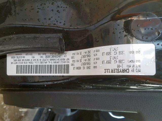 1J8HG58N98C188581 - 2008 JEEP COMMANDER BLACK photo 10