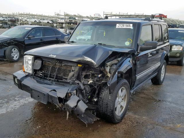 1J8HG58N98C188581 - 2008 JEEP COMMANDER BLACK photo 2