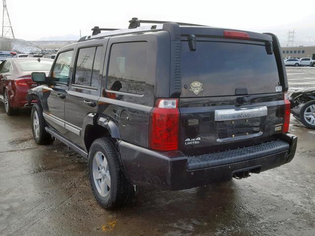 1J8HG58N98C188581 - 2008 JEEP COMMANDER BLACK photo 3