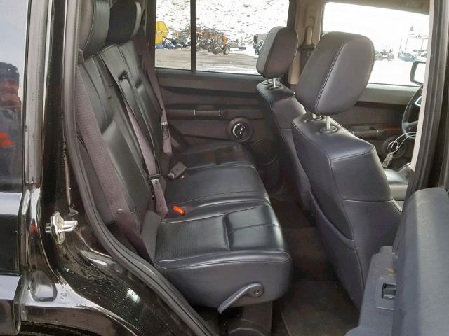 1J8HG58N98C188581 - 2008 JEEP COMMANDER BLACK photo 6