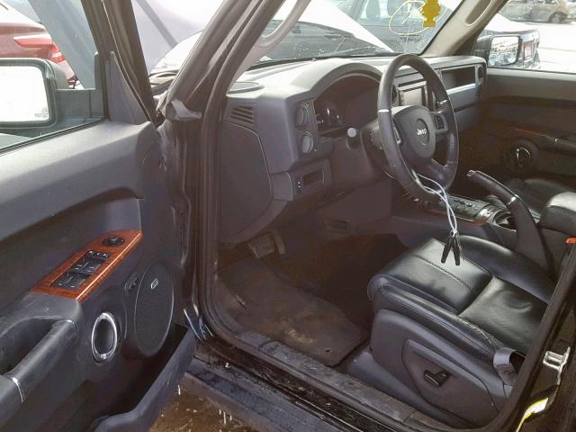 1J8HG58N98C188581 - 2008 JEEP COMMANDER BLACK photo 9
