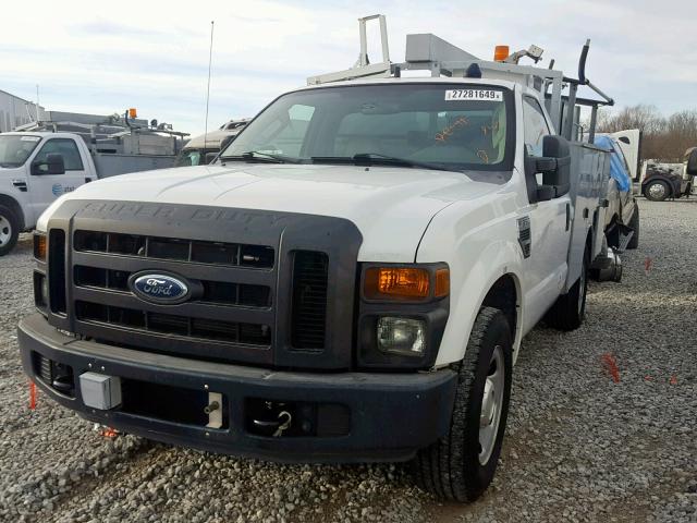 1FDSF30528EC15507 - 2008 FORD F350 SRW S WHITE photo 2