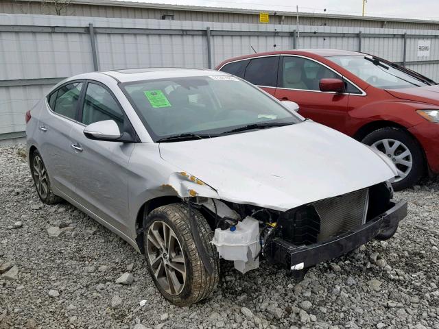 5NPD84LF6HH051115 - 2017 HYUNDAI ELANTRA SILVER photo 1