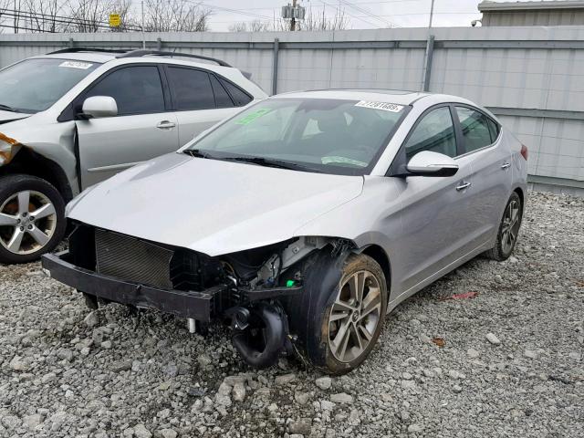 5NPD84LF6HH051115 - 2017 HYUNDAI ELANTRA SILVER photo 2