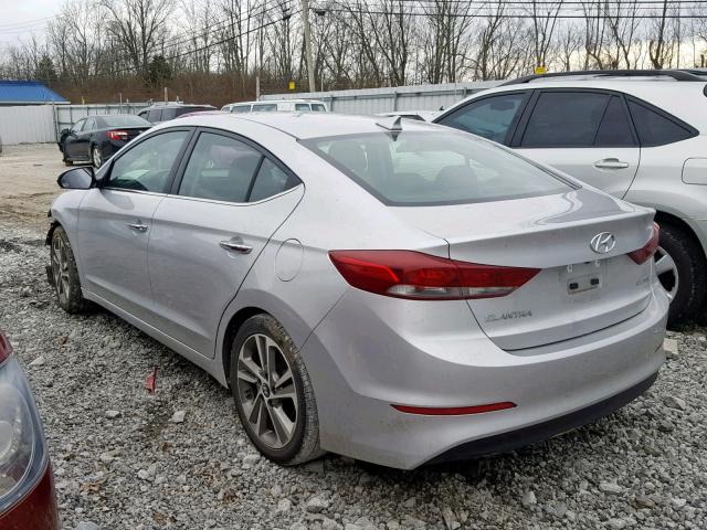 5NPD84LF6HH051115 - 2017 HYUNDAI ELANTRA SILVER photo 3