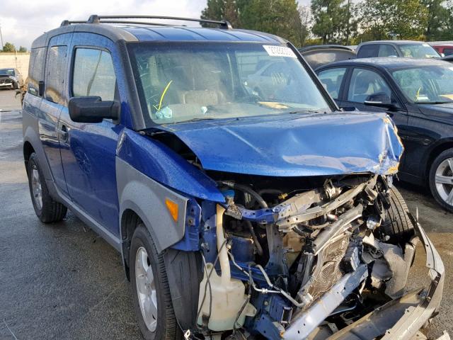 5J6YH28584L005386 - 2004 HONDA ELEMENT EX BLUE photo 1