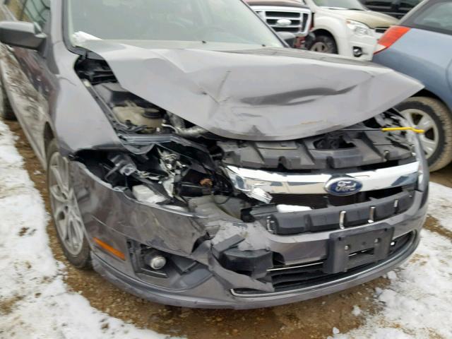 3FAHP0JA6CR244218 - 2012 FORD FUSION SEL GRAY photo 9