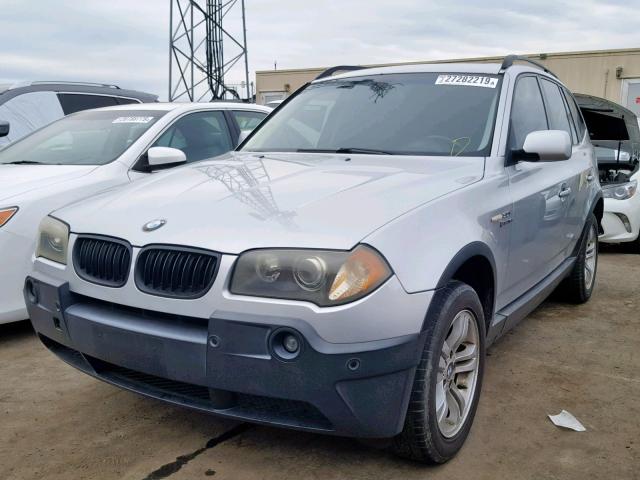 WBXPA93445WD19183 - 2005 BMW X3 3.0I SILVER photo 2