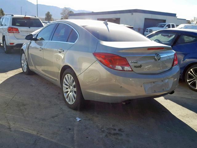 W04GV5EV1B1104893 - 2011 BUICK REGAL CXL TAN photo 3