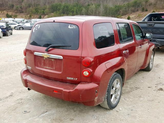 3GNCA23B09S531313 - 2009 CHEVROLET HHR LT BURGUNDY photo 4