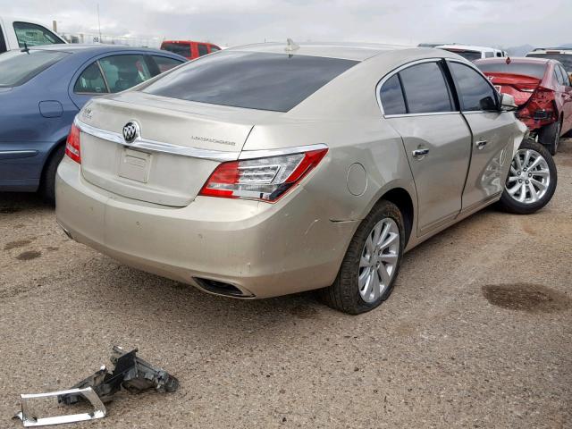 1G4GB5G32EF215823 - 2014 BUICK LACROSSE GOLD photo 4