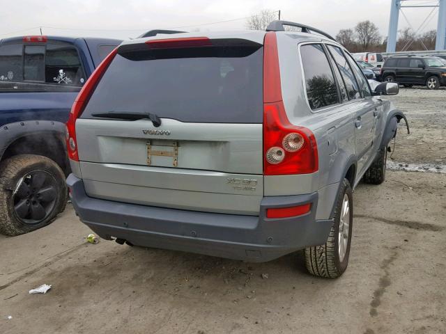 YV1CZ91H841039747 - 2004 VOLVO XC90 T6 SILVER photo 4