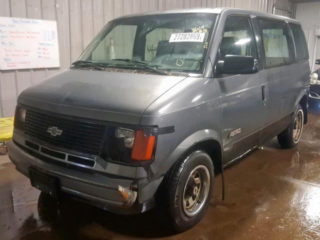 1GNDM15Z7LB217760 - 1990 CHEVROLET ASTRO GRAY photo 2