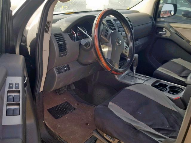 5N1AR18W66C619052 - 2006 NISSAN PATHFINDER GRAY photo 9