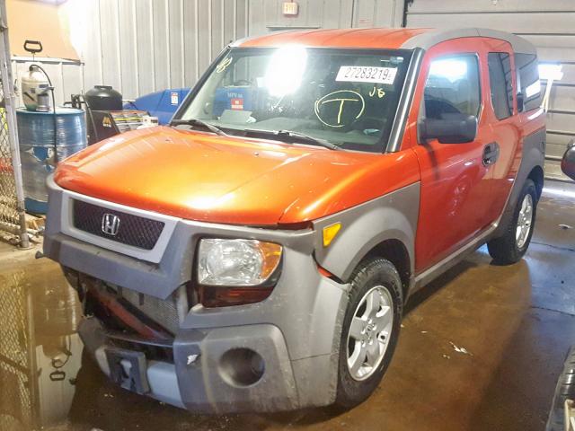 5J6YH286X4L017614 - 2004 HONDA ELEMENT EX ORANGE photo 2