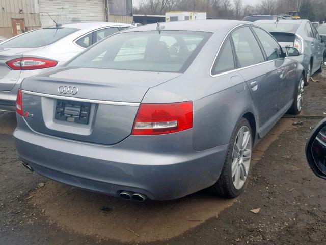 WAUGN74F27N114485 - 2007 AUDI S6 QUATTRO GRAY photo 4