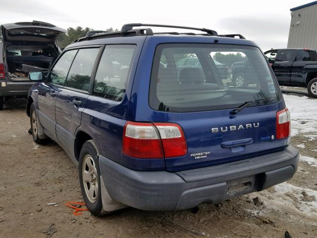 JF1SF63561H761903 - 2001 SUBARU FORESTER L BLUE photo 3