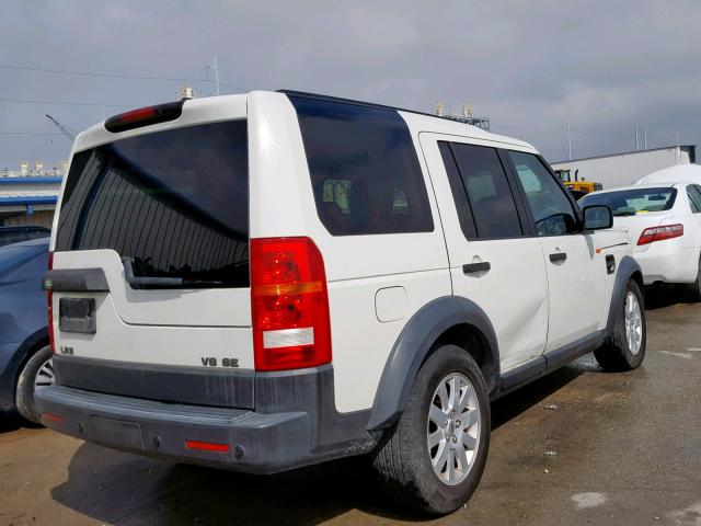 SALAE25466A401304 - 2006 LAND ROVER LR3 SE WHITE photo 4