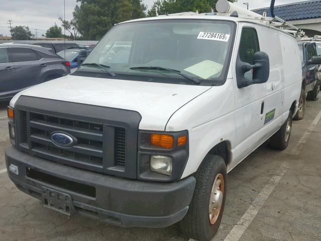 1FTSE3EL9BDA10231 - 2011 FORD ECONOLINE WHITE photo 2