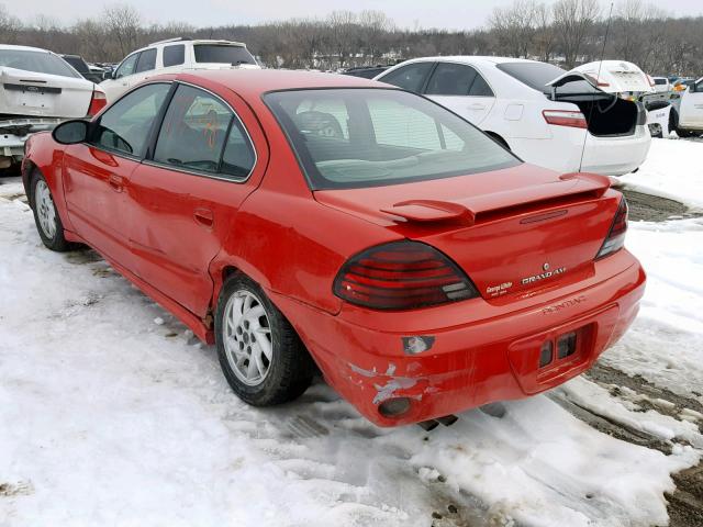 1G2NF52E84M617787 - 2004 PONTIAC GRAND AM S RED photo 3