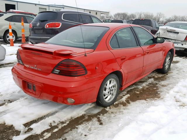 1G2NF52E84M617787 - 2004 PONTIAC GRAND AM S 红色 照片 4