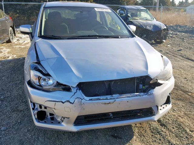 JF1GPAA65F8202058 - 2015 SUBARU IMPREZA SILVER photo 9