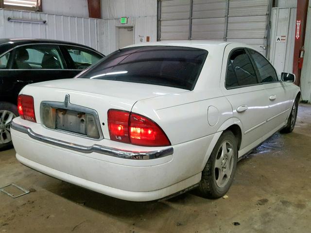 1LNHM87A2YY782766 - 2000 LINCOLN LS WHITE photo 4