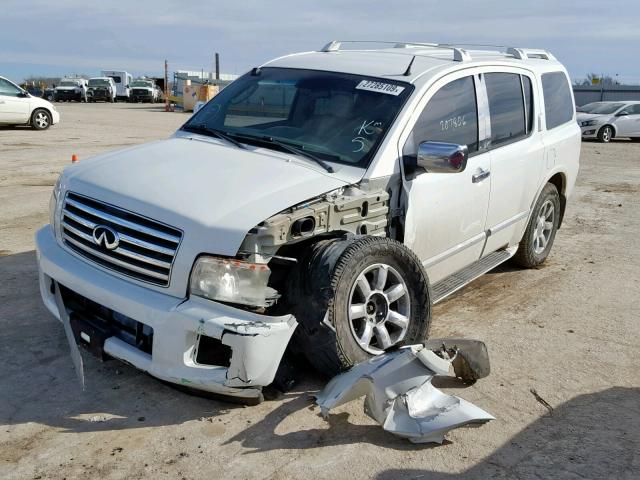 5N3AA08C14N802469 - 2004 INFINITI QX56 WHITE photo 2