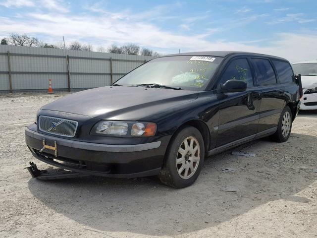 YV1SW61R712110552 - 2001 VOLVO V70 BLACK photo 2