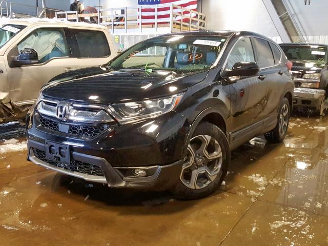 7FARW2H89JE010044 - 2018 HONDA CR-V EXL BLACK photo 2