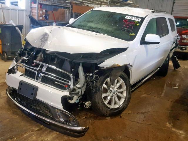 1C4RDJAG8EC378084 - 2014 DODGE DURANGO SX WHITE photo 2