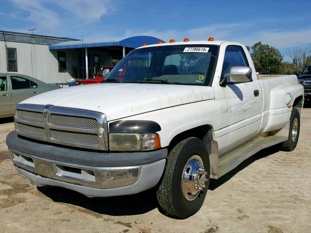 1B7MC3657TS529581 - 1996 DODGE RAM 3500 WHITE photo 2