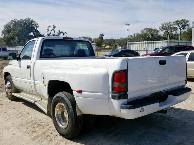 1B7MC3657TS529581 - 1996 DODGE RAM 3500 WHITE photo 3