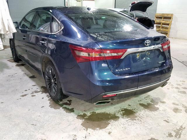4T1BK1EB2GU216773 - 2016 TOYOTA AVALON XLE BLUE photo 3