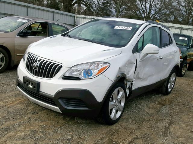 KL4CJESB9GB645289 - 2016 BUICK ENCORE WHITE photo 2