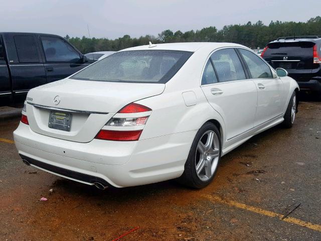 WDDNG71X59A245024 - 2009 MERCEDES-BENZ S 550 WHITE photo 4