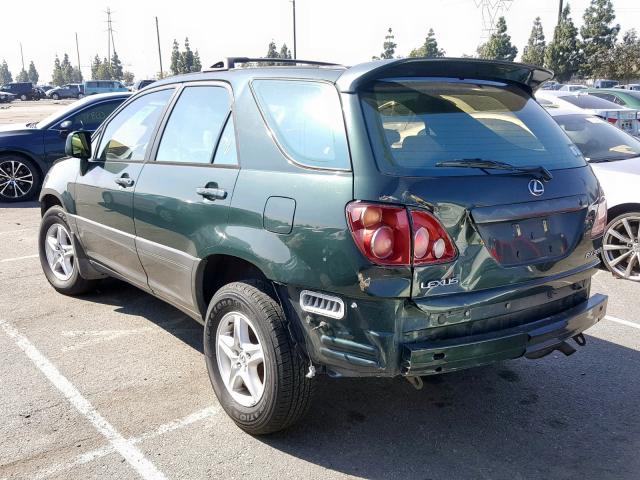 JT6HF10UXY0161470 - 2000 LEXUS RX 300 GREEN photo 3