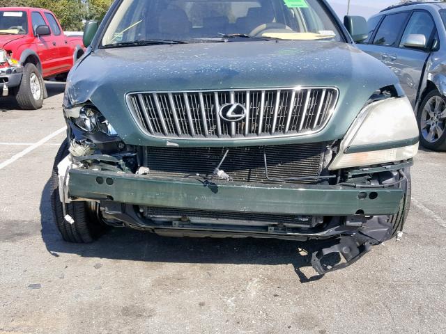 JT6HF10UXY0161470 - 2000 LEXUS RX 300 GREEN photo 9