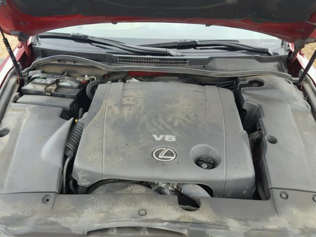 JTHCK262382025047 - 2008 LEXUS IS 250 RED photo 7