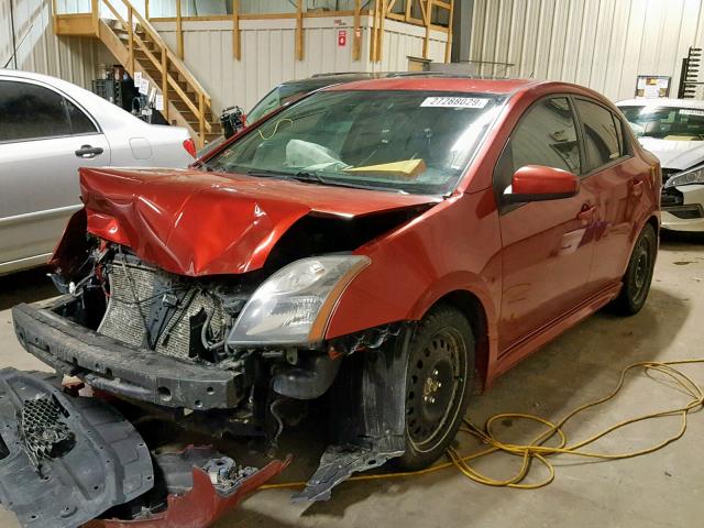 3N1CB6AP6AL666759 - 2010 NISSAN SENTRA SE- RED photo 2