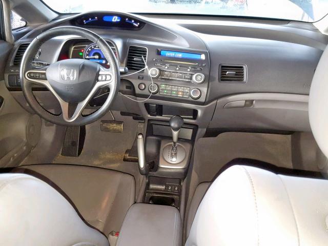 2HGFA1F9XAH514598 - 2010 HONDA CIVIC EXL GRAY photo 9