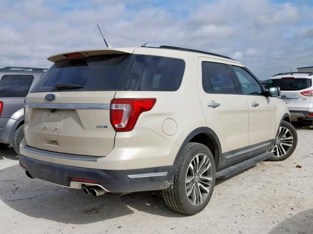 1FM5K8HT2JGA91497 - 2018 FORD EXPLORER P WHITE photo 4