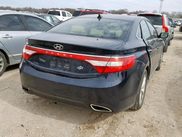 KMHFG4JG1DA288292 - 2013 HYUNDAI AZERA BLACK photo 4