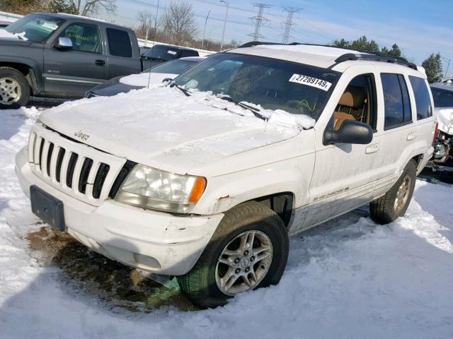 1J4GW68N8XC798248 - 1999 JEEP GRAND CHER WHITE photo 2