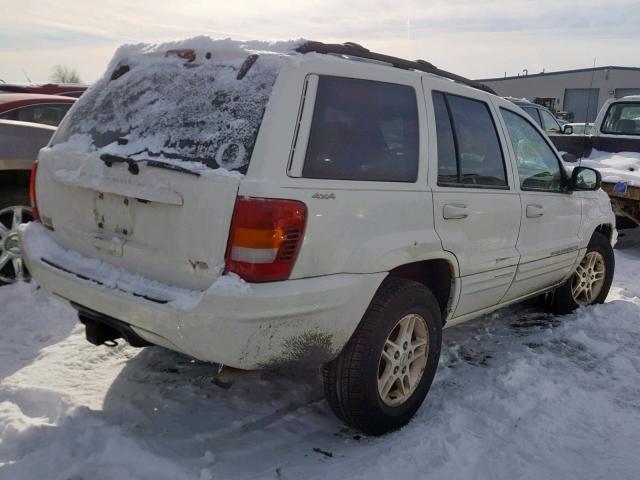 1J4GW68N8XC798248 - 1999 JEEP GRAND CHER WHITE photo 4