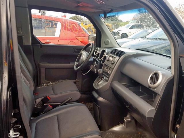 5J6YH18665L012342 - 2005 HONDA ELEMENT EX BLACK photo 5